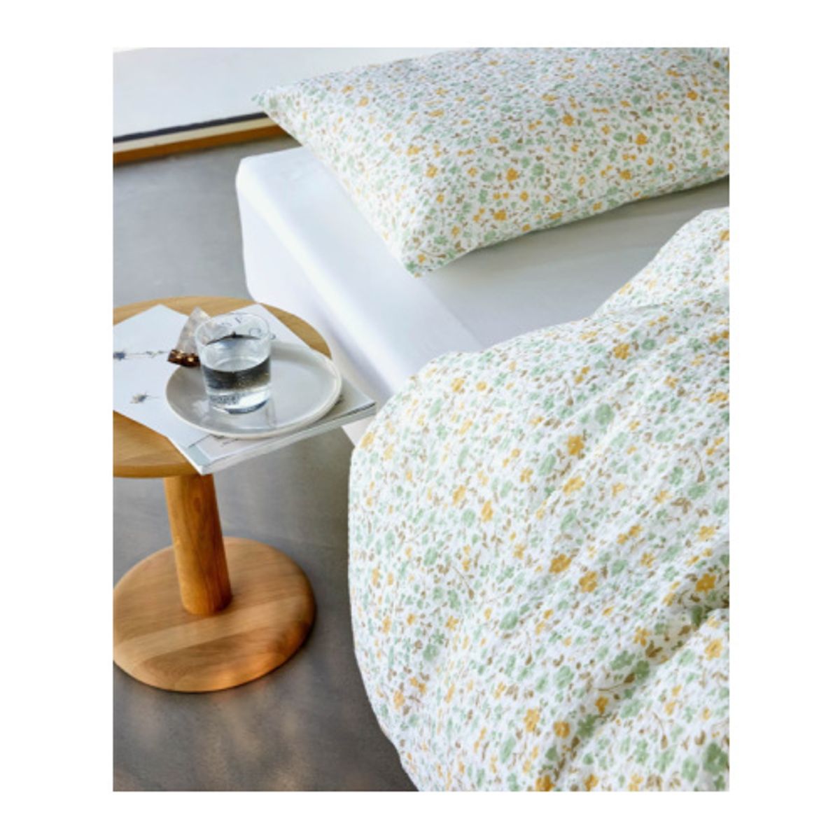 Clara krepp vårgrønn 140x200