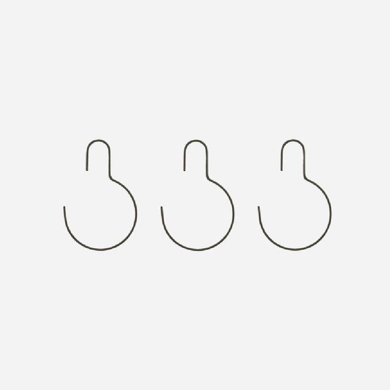 Round Hanger 3-pack mørk grå
