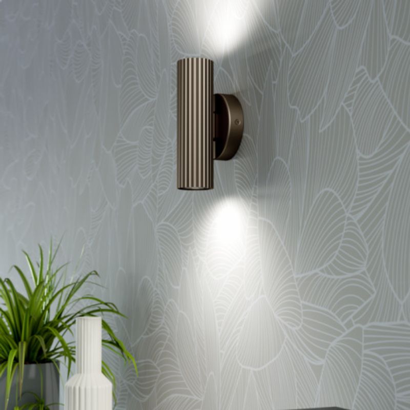 Portillo vegglampe bronse